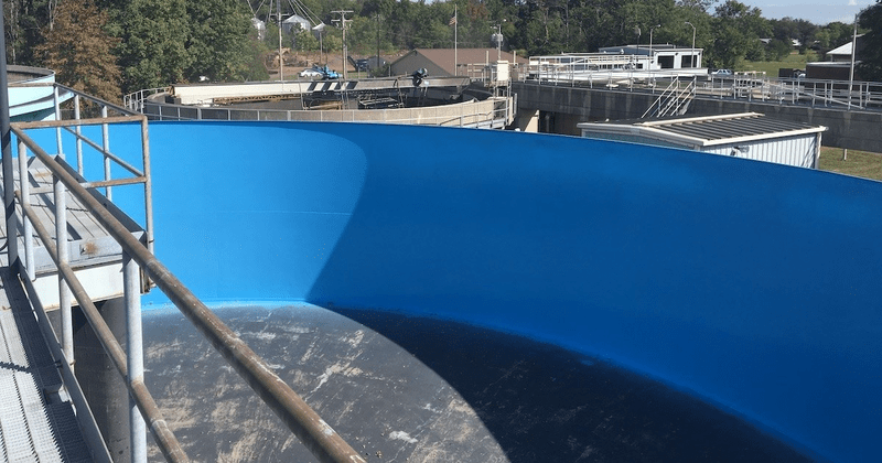 Bọc phủ Composite cho bể xử lý nước thải