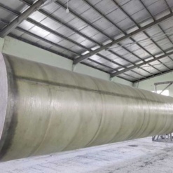 Bồn hóa chất Composite trụ ngang