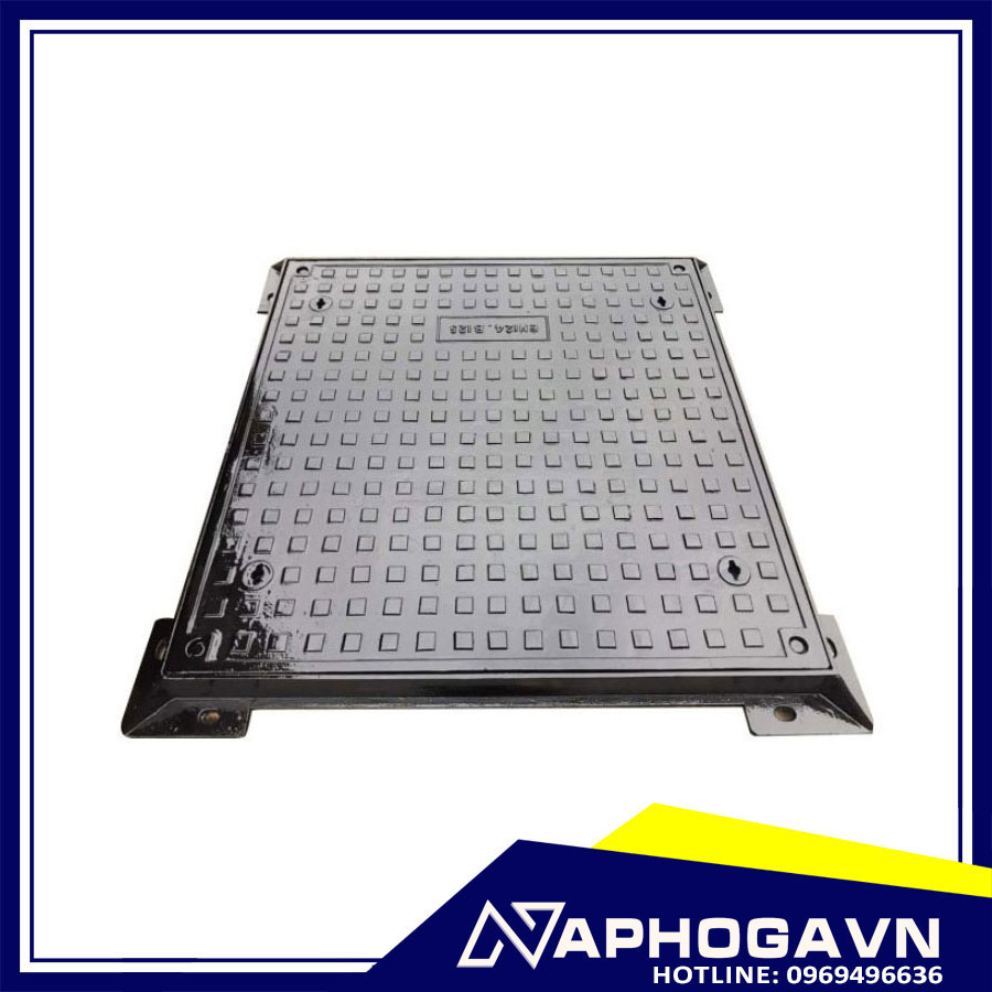Nắp hố ga Composite ngăn mùi khung dương nắp vuông